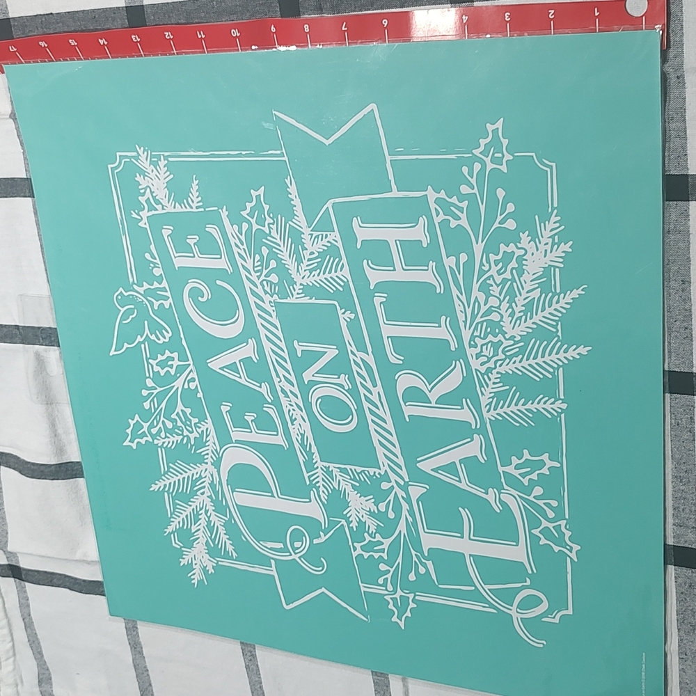 Chalk Couture Peace On Earth Transfer
